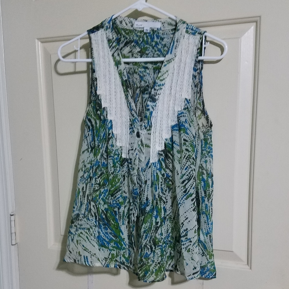 In Luv Sheer Sleeveless Blouse (A6)